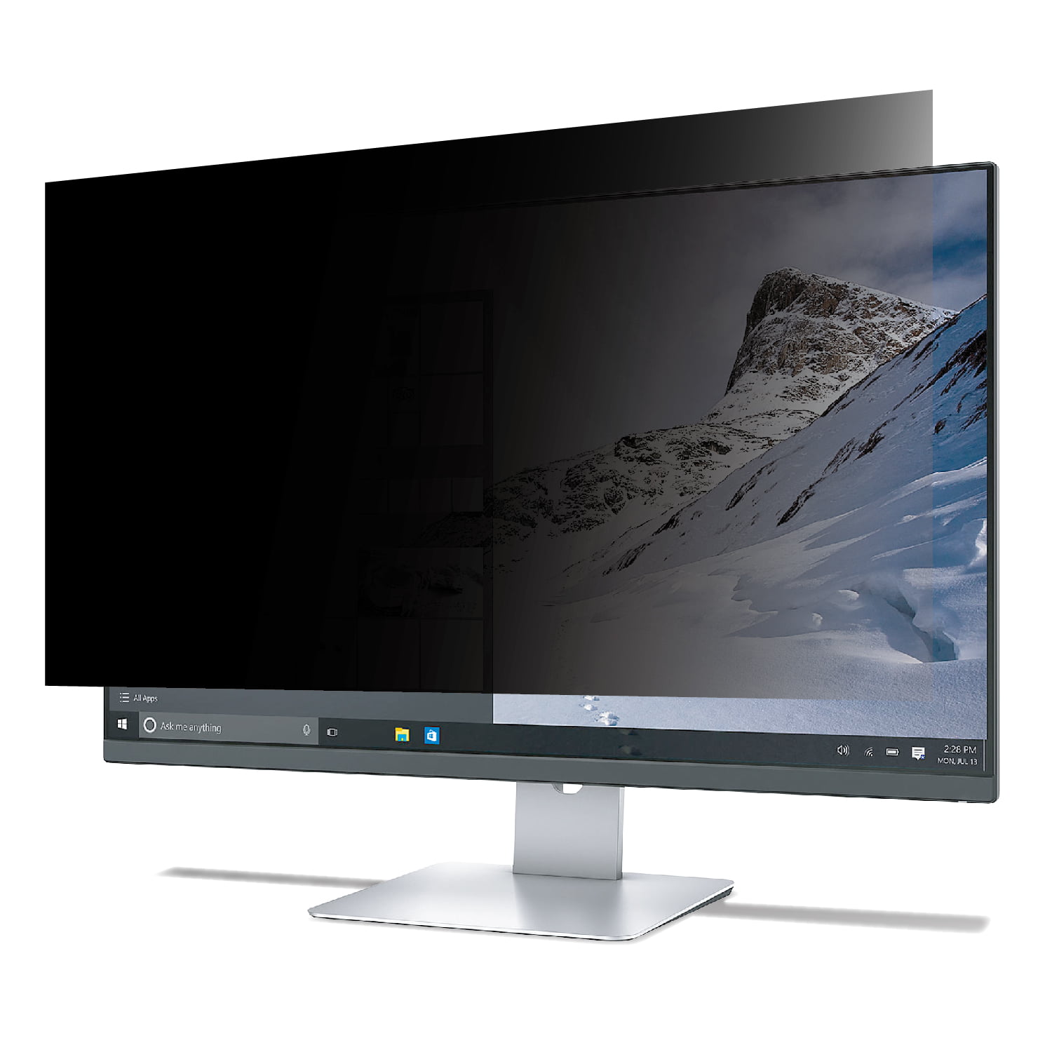 Caroki Privacy Screen Filter Anti-Glare Screen Protector for Laptop LCD LED Screen TFT Monitor 15.6 inch Removable Desktop PC