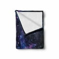 thumbnail image 2 of Space Soft Flannel Fleece Throw Blanket, Sky Star Clusters Cosmos Nebula Celestial Scenery Artwork, Cozy Plush for Indoor and Outdoor Use, 50" x 60", Dark Purple and Blue, by Ambesonne, 2 of 6