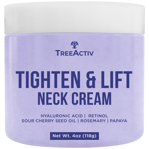Crema reafirmante de cuello TreeActiv 118 g con ácido hialurónico y retinol