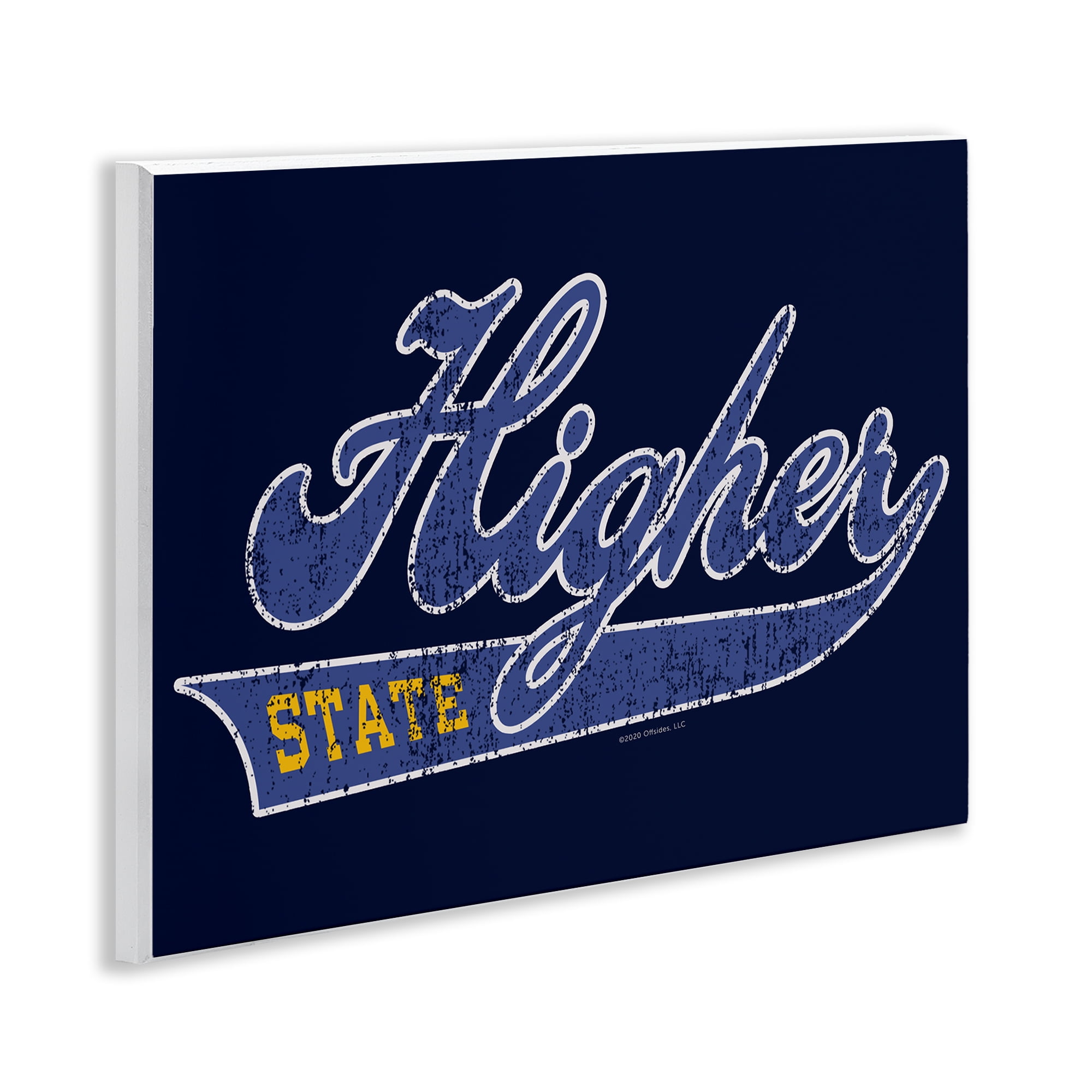 Stupell Industries Higher State Varsity Style Text & Numbers Painting Unframed Art Print Wall Art, 14 x 11