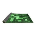 thumbnail image 2 of Ahgly Company Indoor Round Abstract Emerald Green Contemporary Area Rugs, 3' Round, 2 of 4