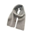thumbnail image 5 of Unisex Fall Winter Scarf Knitted Thickened Solid Color Warm Soft Cozy Wide And Long Neck Protection Washable Women Men Shaw, 5 of 8