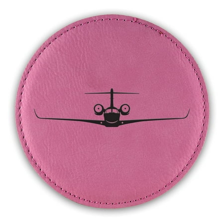 

Citation X Coaster Laser Engraved Leatherette - Round Coasters - Many Colors - Single / Coasters Sets - business jet