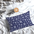 thumbnail image 5 of Yiaed Snowflakes On Dark Blue Print Brushed Microfiber Envelope Pillowcases, Standard,Envelope Closure Pillow Cases(No pillow core)-20"x30", 5 of 6