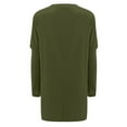 thumbnail image 5 of YEJIMAN Long Sleeve T-shirt, Green T-Shirts For Women, Full Size Pocketed Round Neck Long Sleeve T Shirt Women's Spring and Autumn Pocket Round Neck Long Sleeve T Shirt Casual Loose Top, Big & Tall, 5 of 5