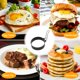 thumbnail image 4 of Juego de 2 anillos para huevos para freír o dar forma a huevos, anillos redondos para cocinar huevos, círculos moldeadores antiadherentes de acero inoxidable, 4 of 5