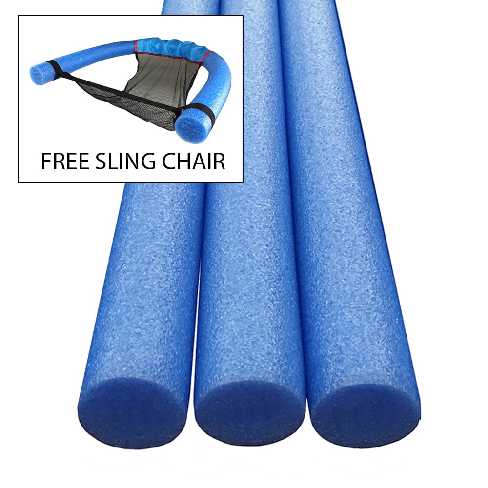 Oodles Solid Core Deluxe Foam Pool Swim Noodles 3 PACK 5 Foot Length
