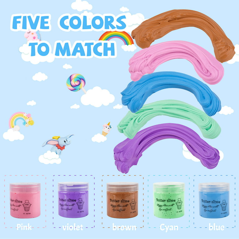 Cloud Slime Kit for Kid 5 6 7 8 Year Old Toy for Girl Boy Age 5-10