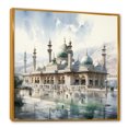 thumbnail image 2 of Designart "Masjid al-Haram Mosque Prophet’s I" Spiritual Framed Wall Art - Global Grey Islam Living Room Framed Canvas Art, 2 of 6