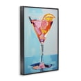 thumbnail image 3 of Stupell Industries Contemporary Blue & Pink Martini Black Framed Giclee Art, 12 x 18, by LSR Design Studio, 3 of 8