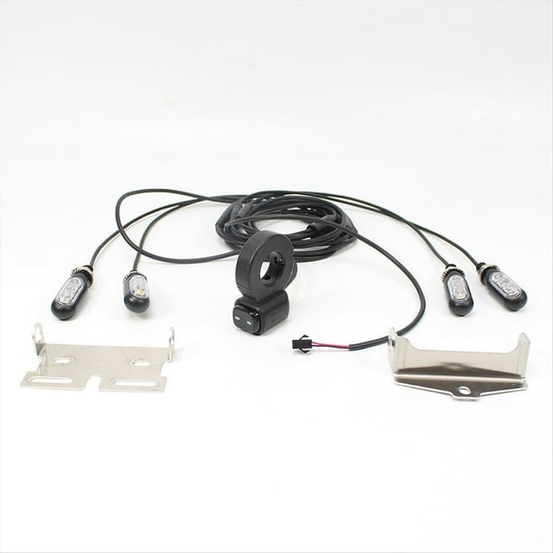 Intermitente para Bicicleta Eléctrica Ebike V04, 12 V, Resistente Al Agua, con Cable LED Intermitente, Kit de Conversión para Bicicleta Eléctrica