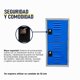 thumbnail image 2 of Locker Casillero Multiusos Alvek 2 Puertas con Ventilación Color Azul — Sistema para Candado, 2 of 6