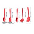 thumbnail image 3 of Uxcell Kitchen Utensil Set - 10 in 1 Silicone Cooking Utensils for Nonstick Cookware Red, 3 of 6
