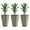 Grey, variant on Topcobe Set of 3 Tall Planters with Drainage Hole, 28" Outdoor Flower Plant Pots, Indoor Planters for Porch Patio and Deck, Planters for Outdoor Plants, Raised Beds for Gardening, Black