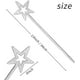 thumbnail image 3 of Variedad de Estrella, 33 Cm de Largo, Diseño Plateado Brillante, Perfecto Luminoso, Material No Tóxico, Ideal para Dispersión, Juegos de Cuentos de Hadas, Accesorios de Fiesta, para Mujeres y Hombres, 3 of 7