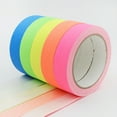 thumbnail image 2 of HONITANO 5 Rolls Pink Fluorescent UV Cotton Tape Glowing Dark Tape for Artists and, 2 of 8