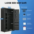 thumbnail image 5 of 30-40 Gun Safe, Unassembled Large Digital Gun Safe for Pistols with LCD Keypad & Gun Rack, Long Gun Cabinet for Shotguns with Mute Function & Dual Alarm, 5 of 10