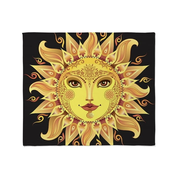 CafePress - Stylish Sun Throw Blanket - Soft Fleece Throw Blanket, 50"x60" Stadium Blanket