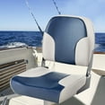 thumbnail image 2 of Costway 2-Piece Folding Boat Seat Set with Sponge Padding & Aluminum Hinges Low Back, 2 of 10