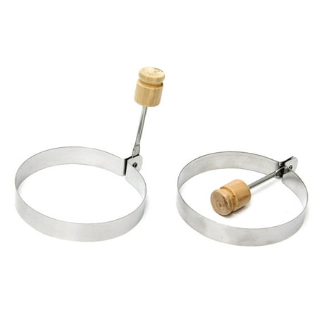 Egg Rings Stainless Steel Set of 2 - Cook Perfect Eggs Pancakes