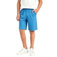 thumbnail image 3 of Loopsun Kids Boys Shorts 3 to 15 Years High Waist Pockets Outdoor Running Knee Length Pants, 3 of 5