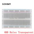 thumbnail image 5 of Mini bread board/breadboard 8.5cm x 5.5cm 400 holes Transparent/White DIY Electronic experimental Universal PCB GOHJMY, 5 of 5