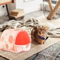 thumbnail image 4 of TIELUTT Pig Cartoon Pattern Pet Hideout Warm Small Clean Windows from outside Tall Buildings Nesting Boxes Chicken 6 Hole Wren Cedar Standing Pet for outside with Pole Stoneware Pet, 4 of 5