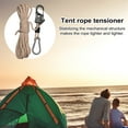 thumbnail image 3 of Sportteer Tent Rope Tensioner Rope Tensioning Tool Tent Rope Tightener With Carabiner Clip, Universal, Self-Locking, Compact Size, for Outdoor Camping, 3 of 11