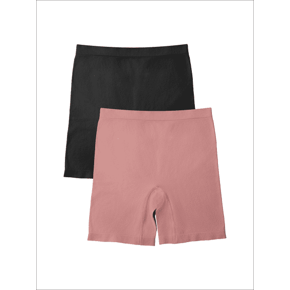 Fit for Me by Fruit of the Loom Women's Plus Size Seamless Short, 2-Pack, Sizes 1X-4X