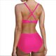 thumbnail image 3 of Traje de Baño de con Control de Abdomen para Mujer, Push Up, Cintura Alta, Color Rosa y Rojo, Talla M, 3 of 10