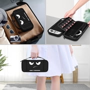 Fintie Carry Case for Nintendo Switch OLED Model 2021 Hard Shell Protective Cover Travel Bag w/10 Game Card Slots, Dont Touch