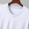 thumbnail image 4 of ZUKMRJPC Men's V Neck Summer Tops Short Sleeve Casual Solid Color Basic T Shirts Soft Comfortable Workout Athletic Pullover Tee, 4 of 5