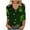 X-Green#st patricks day shirt women, variant on DDAPJ pyju Plus Size Tops for Women 3/4 Sleeve St Patricks Day Shirts Irish Shamrock Graphic Tees Lucky Clover T-shirt Summer Casual V Neck Tunic Blouse Army Green XXXL