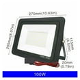 thumbnail image 2 of DC12V Projecteur Led 20W 30W 50W 100W Extérieur IP66 Étanche Réflecteur Portable 12 Volts, 2 of 8