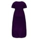 thumbnail image 4 of Vestidos Prolriy para mujer 2024, vestidos de talla grande, camiseta, vestido largo de manga corta, color liso, vestido largo para mujer, vestidos de mujer morados XXXL, 4 of 5