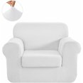 thumbnail image 1 of CHUN YI Stretch 2-Piece Checks Sofa Cover with Cushion Cover Slipcover, 1 of 6