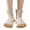 Coffee, variant on Pink Lazy Floor Mop Socks for Home Cleaning - Absorbent Microfiber Duster Slippers for Hardwood & Tile Floors