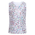 thumbnail image 3 of Haitryli Girls Kids Sleeveless Metallic Leopard Tank Tops Athletic Training Sports Vest Hip Hop Dance Outfits Colorful 100-120, 3 of 7