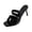Womens Casual Shoes # Black, variant on Slip On Shoes for Women Heeled Mules Open Toe Stiletto Slide Sandals Square Front Twin Wide Strap Shiny Patent Finish Backless Dress Party Evening Pumps