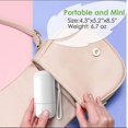 thumbnail image 5 of Ventilador de bolsillo (blanco), mini ventilador portátil de mano, ventilador de niebla, recargable por USB, personal, plegable y silencioso con banco de energía para oficina/viajes Rojo Verde Cocina, Decoración y Otros, 5 of 5