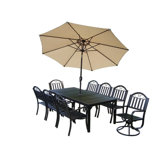 8 Piece Patio Set With Umbrella