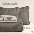 thumbnail image 2 of Edredón Queen Ligero Dreamlab y Juego de Sábanas con Fundas de Almohada Decorativas 7 Piezas Moneda Arena Beige, 2 of 10
