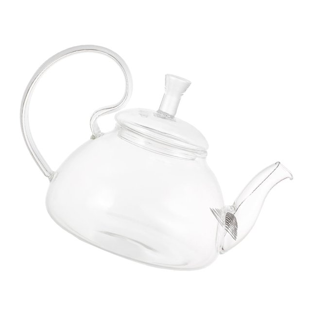 Tetera retro resistente al calor, jarra de agua con tapa, dispensador de café, tetera de vidrio para el hogar, señorita
