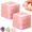 Pink, variant on 2Pcs 16mm Natural Crystal Mahjong Dice Set, 6 Sided Substantial Weight Decorative Gemstone Dice, Perfect Mahjong Hostess Gift & Tabletop Party Accessories