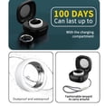 thumbnail image 4 of Smart Ring Health Tracker, Anillo De Fitness De Acero Inoxidable, Podómetro De Seguimiento De Sueño Con Aplicación, Anillo De Cerámica Impermeable IP68 Para Hombres Y Mujeres,, 4 of 7