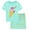 2# Icecream, variant on DDSOL Toddler Girls Pajamas Panda Graphic Short Sleeves Cotton Sleepwear Sets 2-Piece Mint Green 3T
