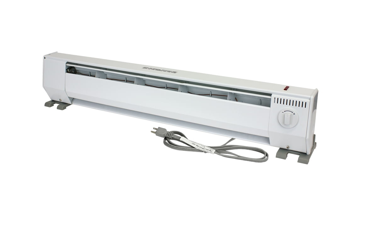 King Electric 3' Portable Baseboard Heater, 1000W / 120V, White, KPH1210
