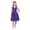 Purple, variant on ZDHoor Kids V-Neck Princess Flower Girl Dress Bridesmaid Wedding Birthday Party Pageant Ball Gown Blue 2