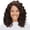 Brown / Honey Auburn, variant on Synthetic Lace Front Kinky Curly Wig Natural Looking L Part Heat Resistant Daily Party Costume Full Head Hair for Women