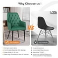 thumbnail image 5 of Dining Chairs Set of 4, PU Leather Dining Room Chair with Metal Legs for Kitchen,Dining Room,or Living Room, 5 of 7